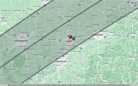 eclipse timeline dayton ohio|when does the eclipse end in ohio.